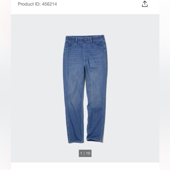 ISO Uniqlo Ultra Stretch High Rise denim Cropped legging pants in